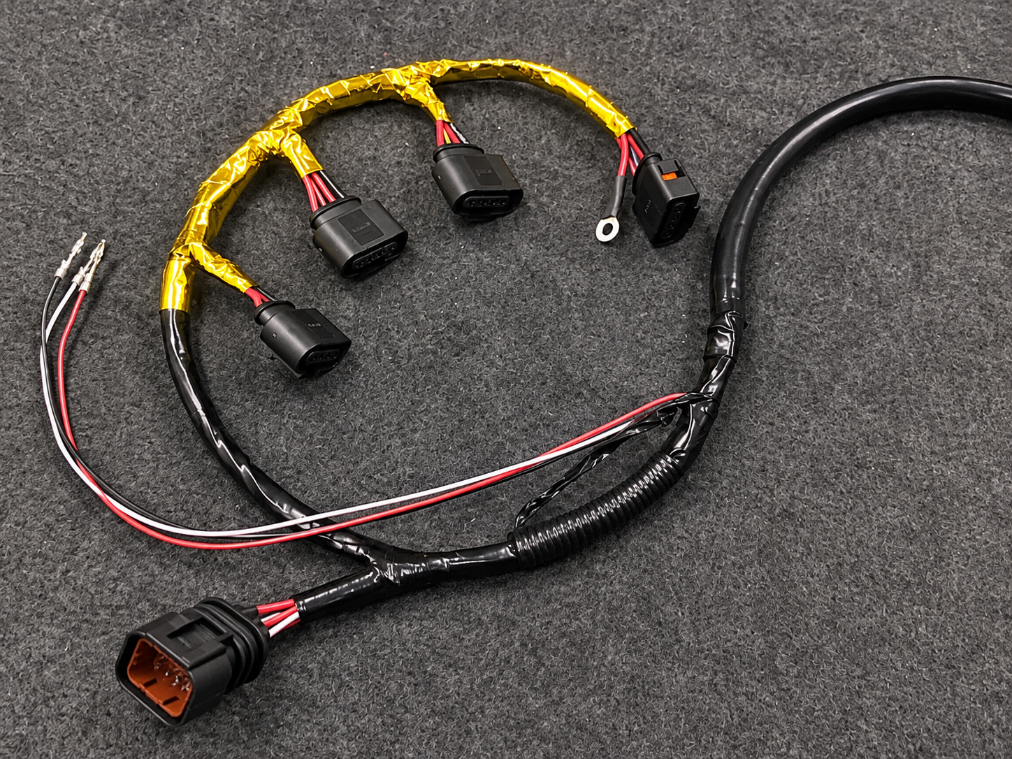 Cleaned-up illustrative presentation of the replacement ignition coil harness